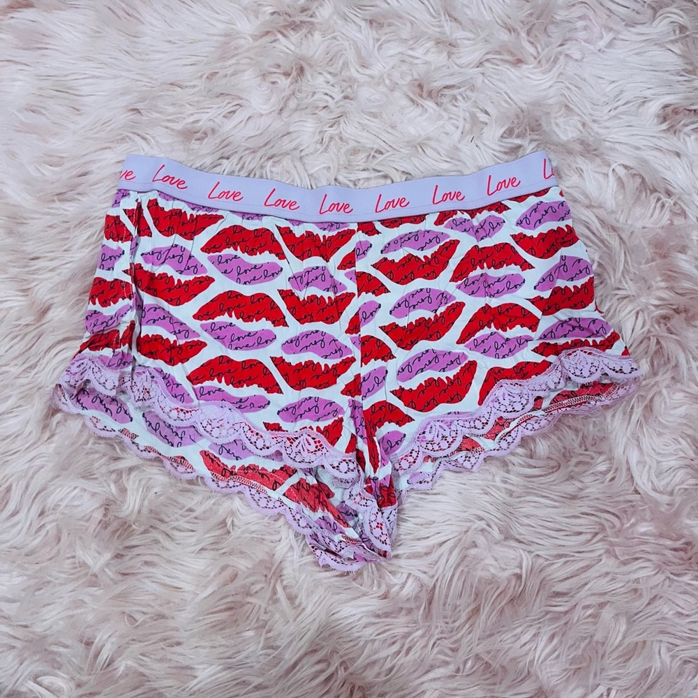 Pink Victoria’s Secret lounge shorts